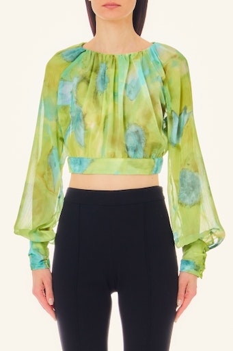 Blouses lange mouw groen Liu Jo Black