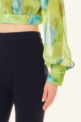 Blouses lange mouw groen Liu Jo Black