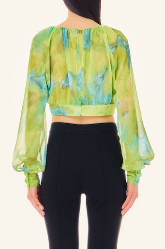 Blouses lange mouw groen Liu Jo Black