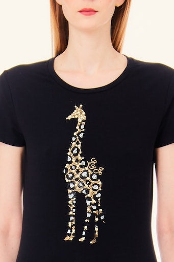 T-shirts korte mouw zwart Liu Jo