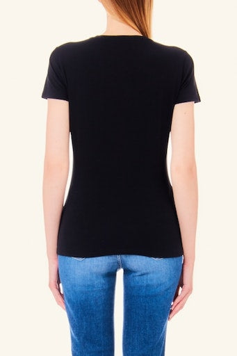 T-shirts korte mouw zwart Liu Jo