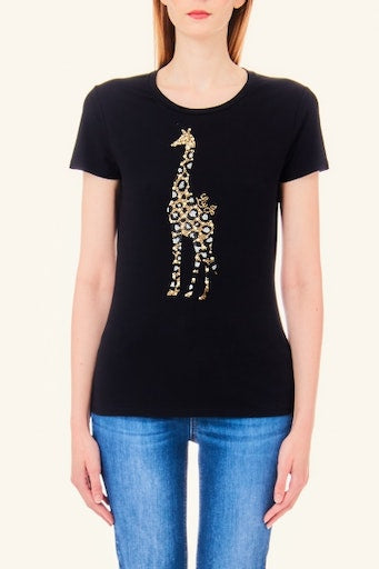 T-shirts korte mouw zwart Liu Jo