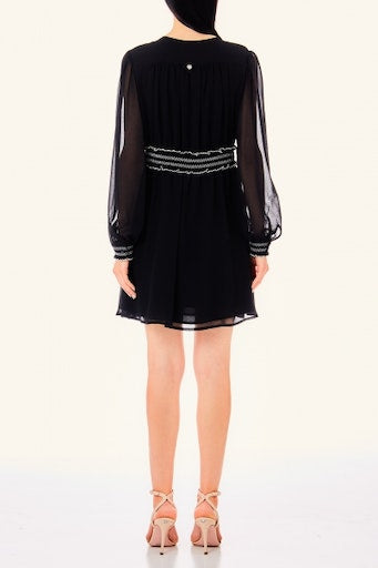 Jurken lange mouw zwart Liu Jo