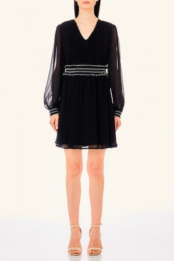 Jurken lange mouw zwart Liu Jo