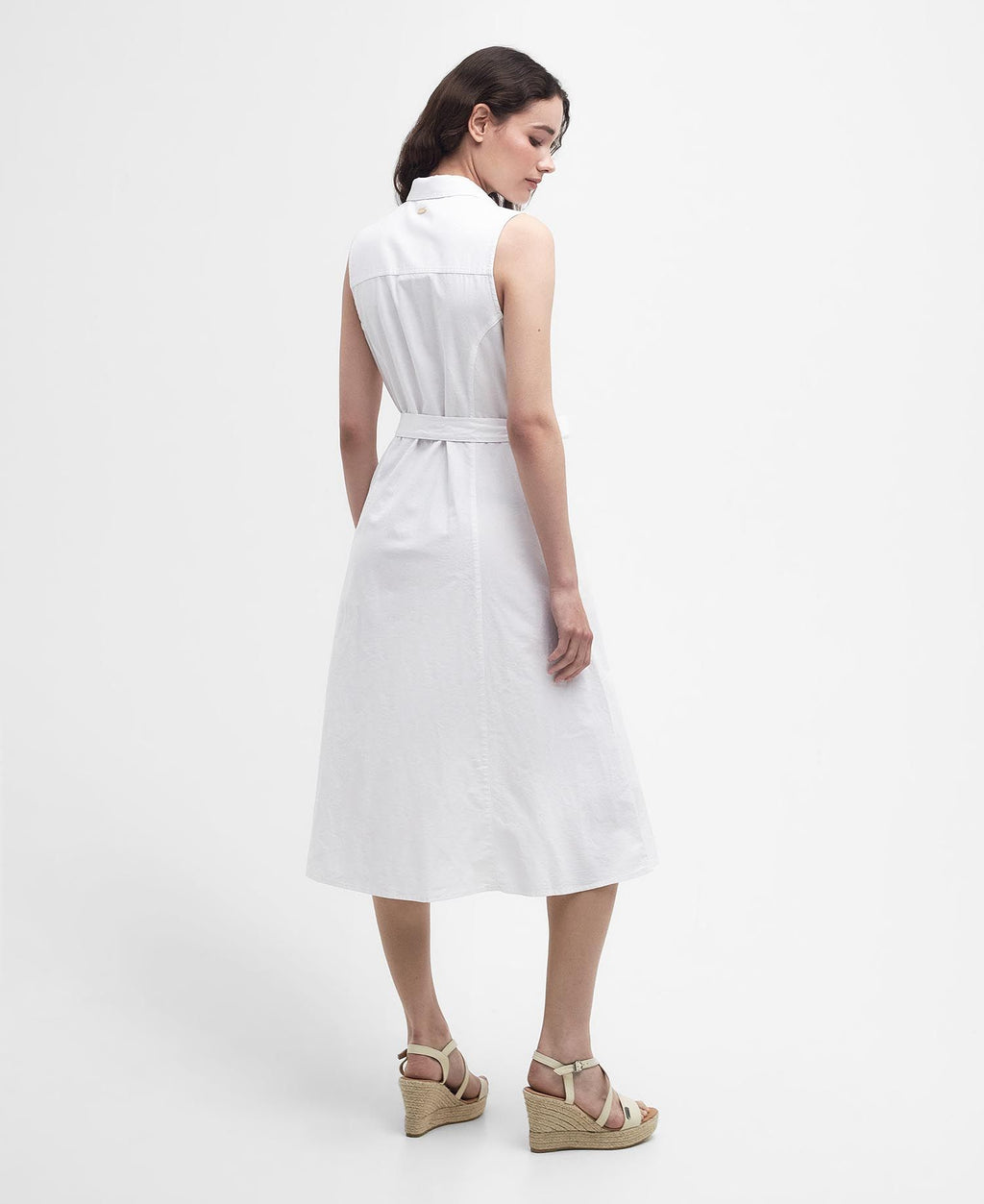 Jurken zonder mouw wit Barbour
