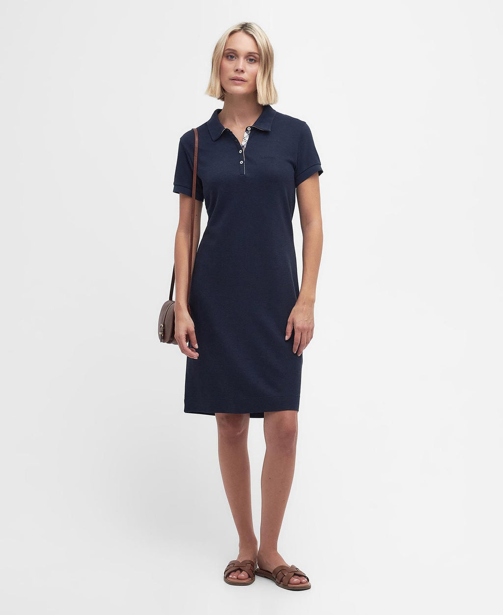 Jurken korte mouw navy Barbour