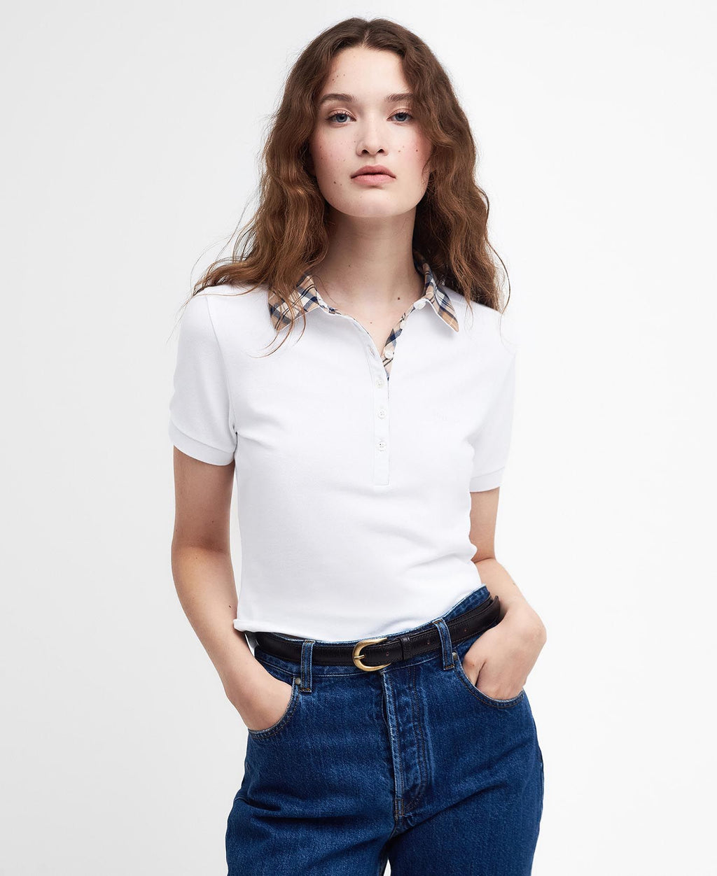 Polo's korte mouw wit Barbour