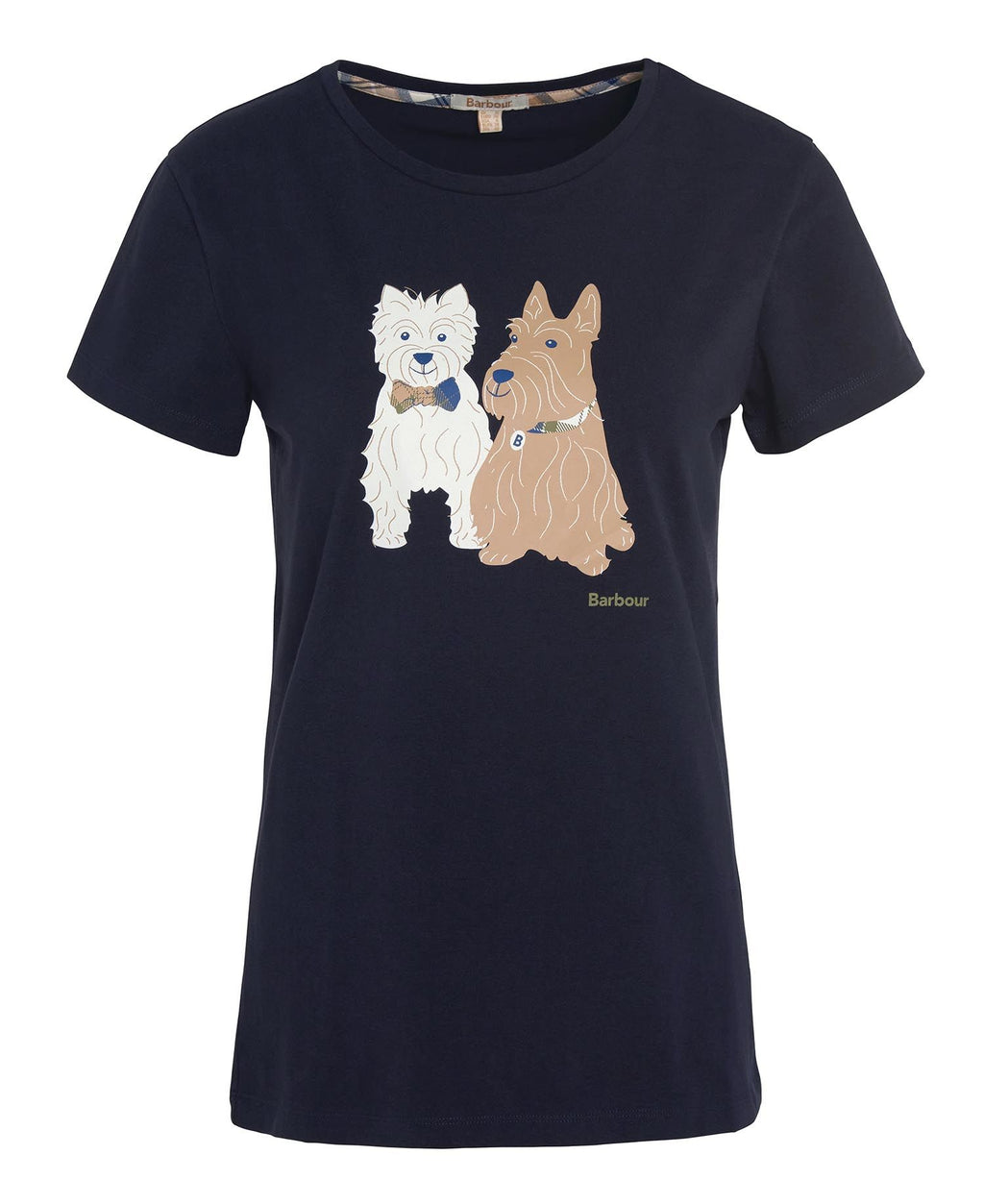T-shirts korte mouw navy Barbour