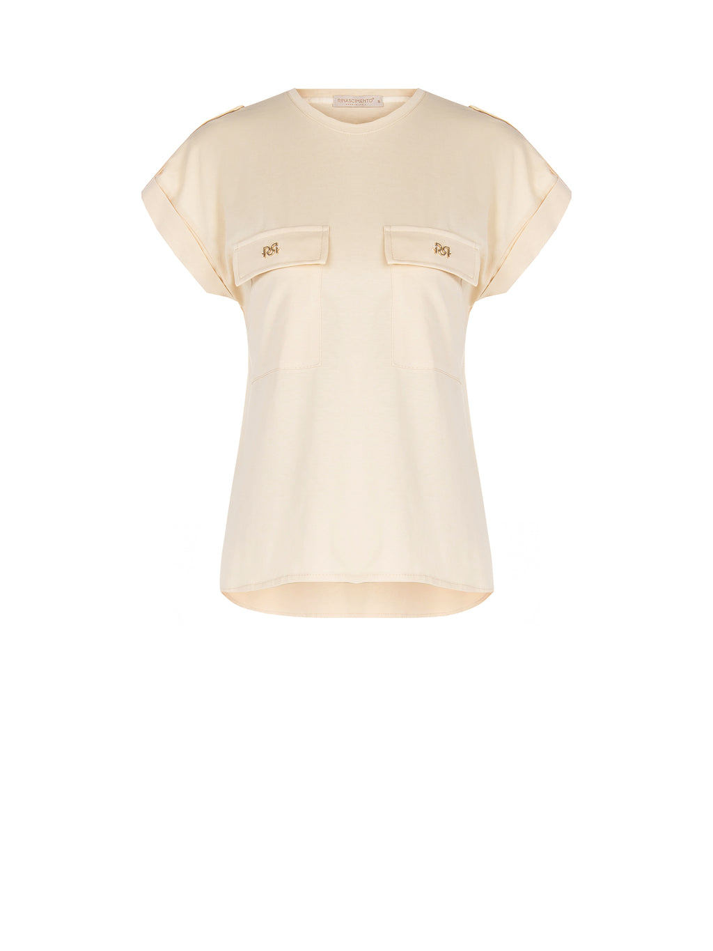 T-shirts korte mouw beige Rinascimento