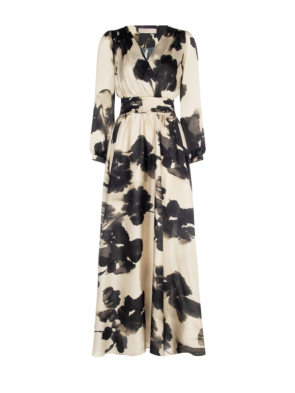 Jurken lange mouw beige Rinascimento