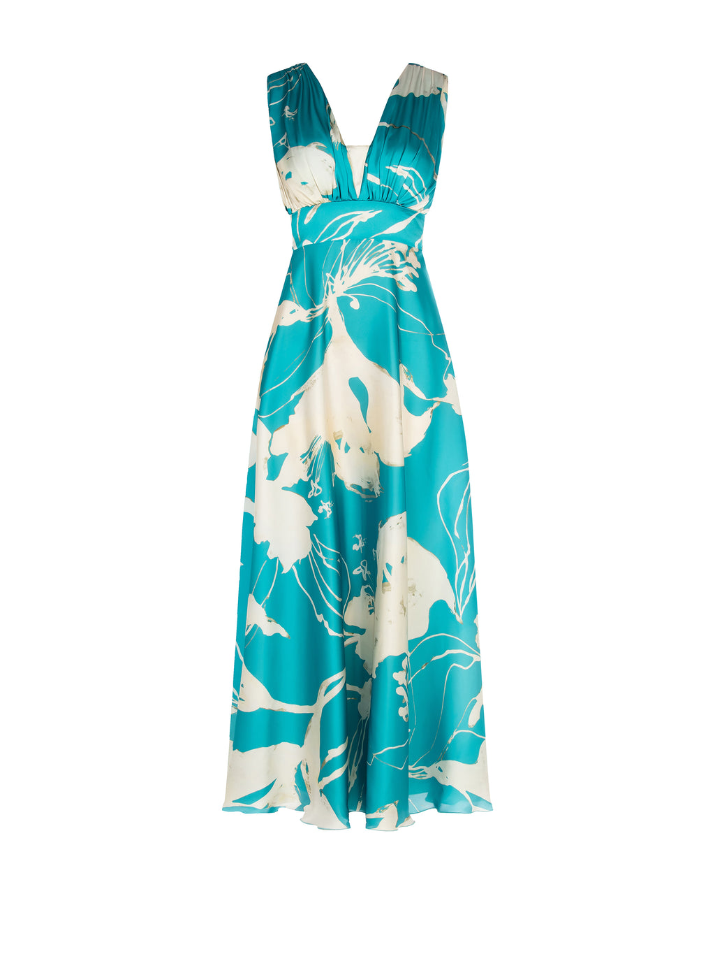 Jurken zonder mouw groen Rinascimento