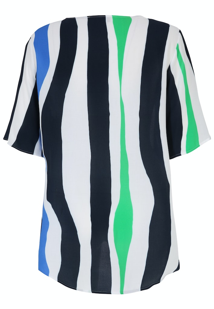 Blouses korte mouw navy Doris Streich