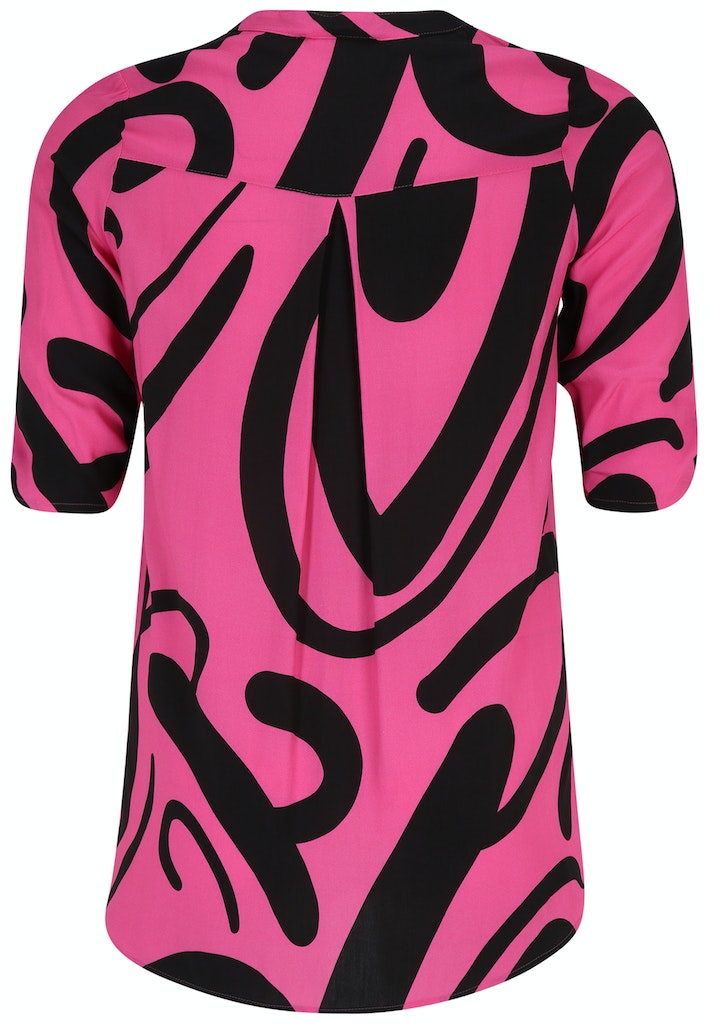 Blouses korte mouw rood Doris Streich