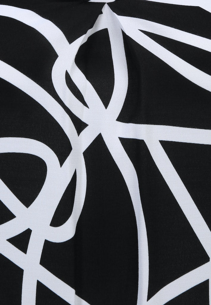 Jurken lange mouw zwart Doris Streich