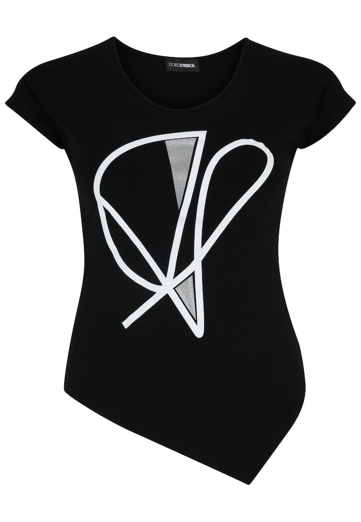 T-shirts korte mouw zwart Doris Streich