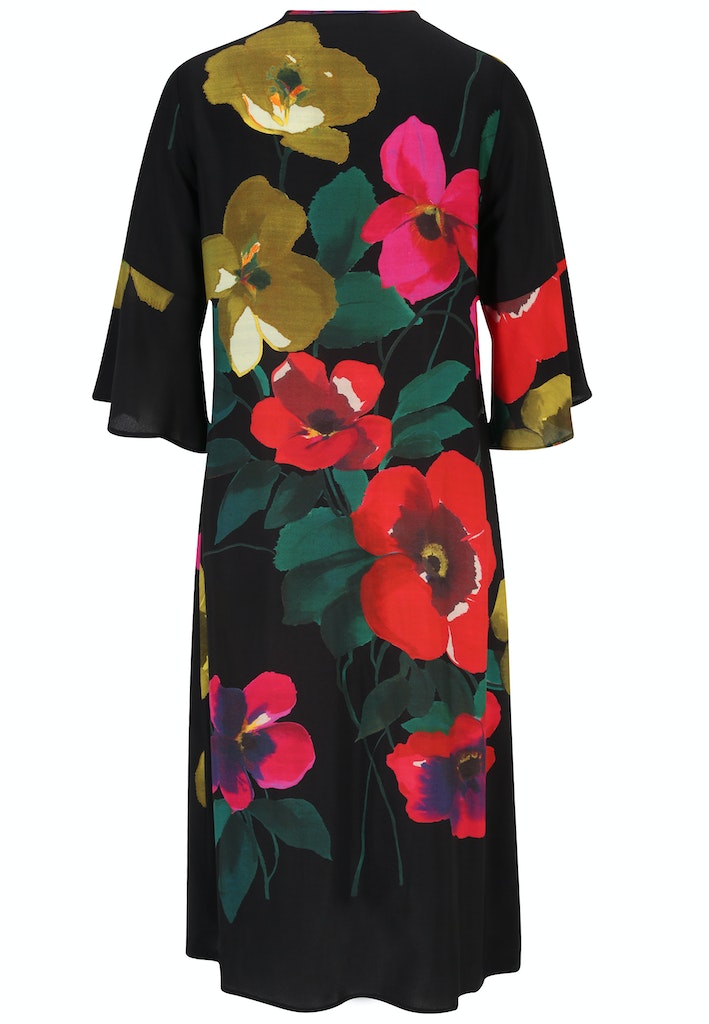 Jurken lange mouw multicolor Doris Streich