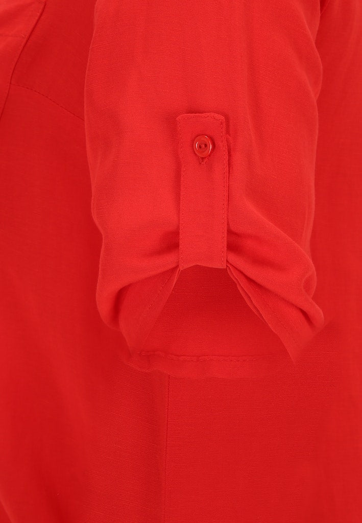 Blouses korte mouw rood Doris Streich