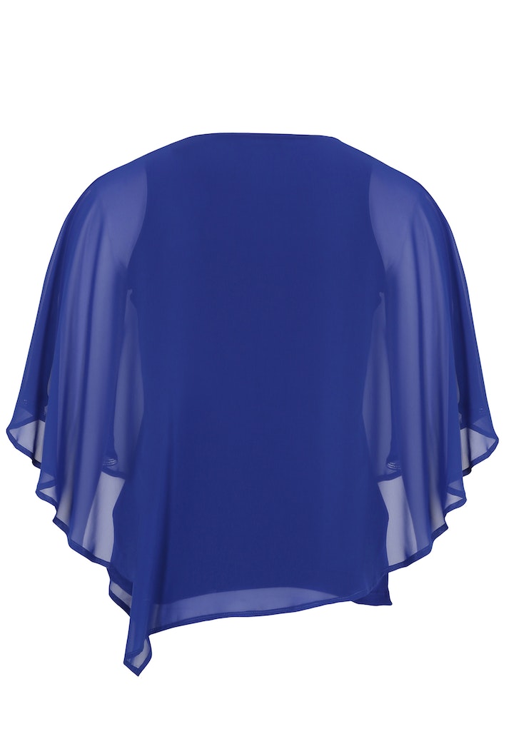 Blouses korte mouw blauw Doris Streich