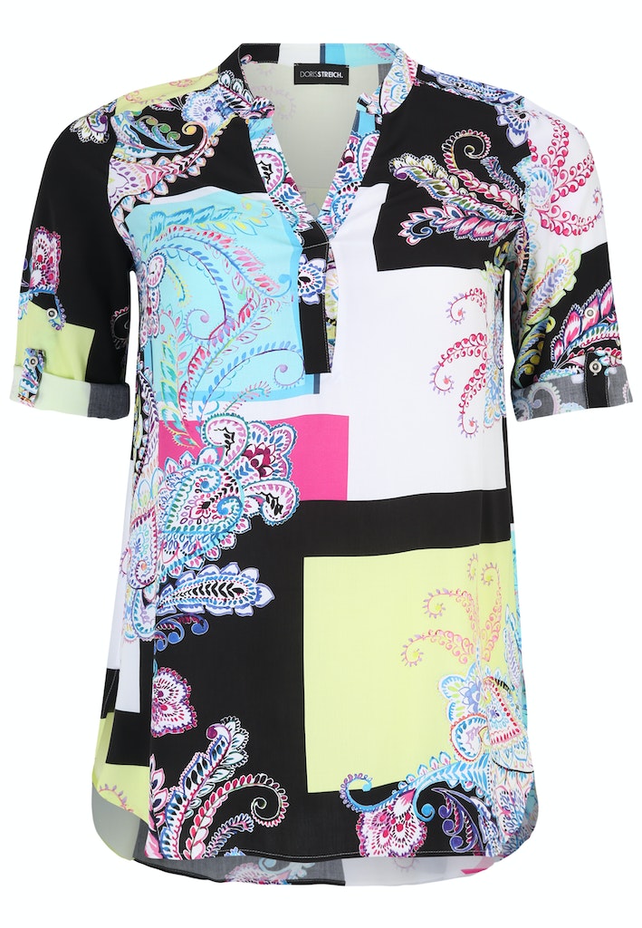 Blouses korte mouw multicolor Doris Streich