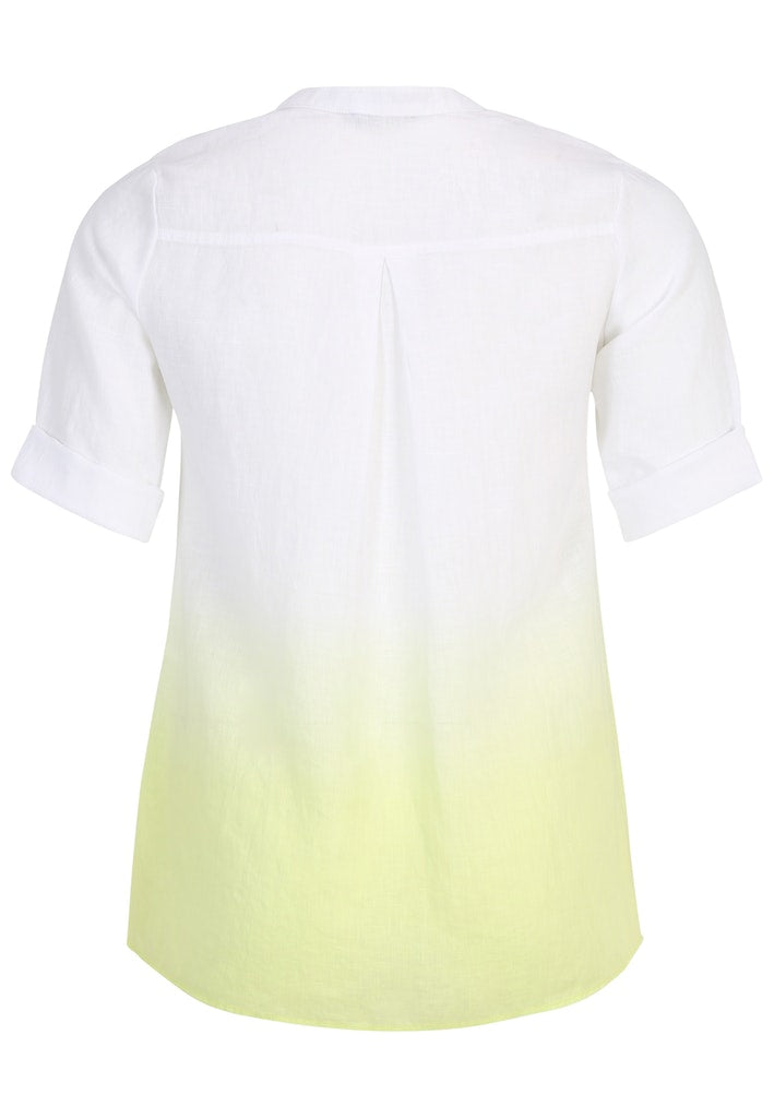 Blouses korte mouw geel Doris Streich