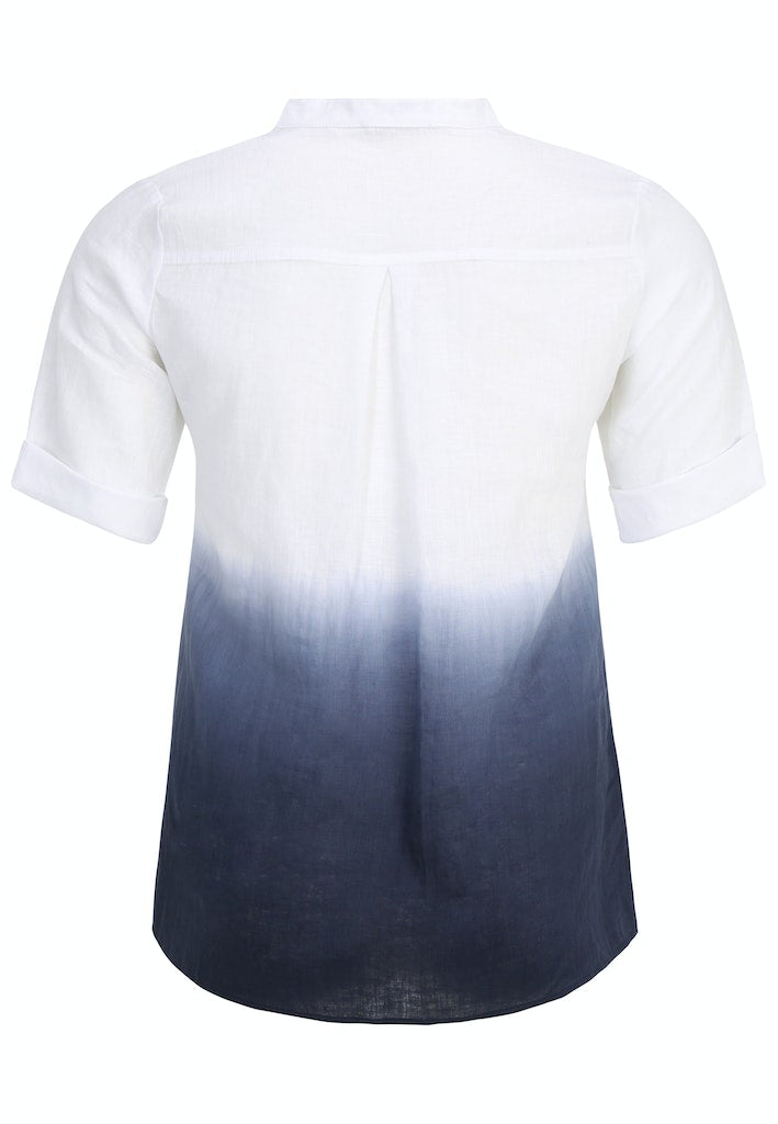 Blouses korte mouw navy Doris Streich