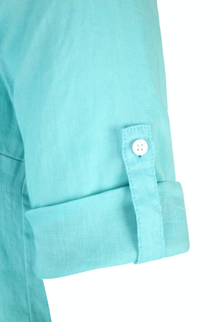 Blouses korte mouw blauw Doris Streich