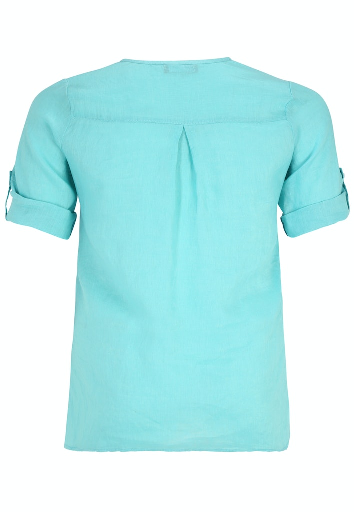 Blouses korte mouw blauw Doris Streich