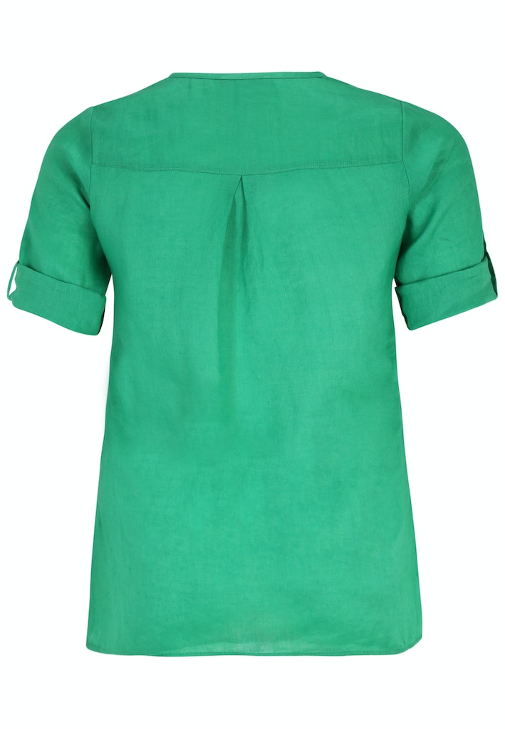 Blouses korte mouw groen Doris Streich