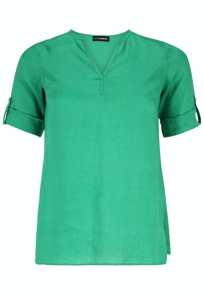 Blouses korte mouw groen Doris Streich