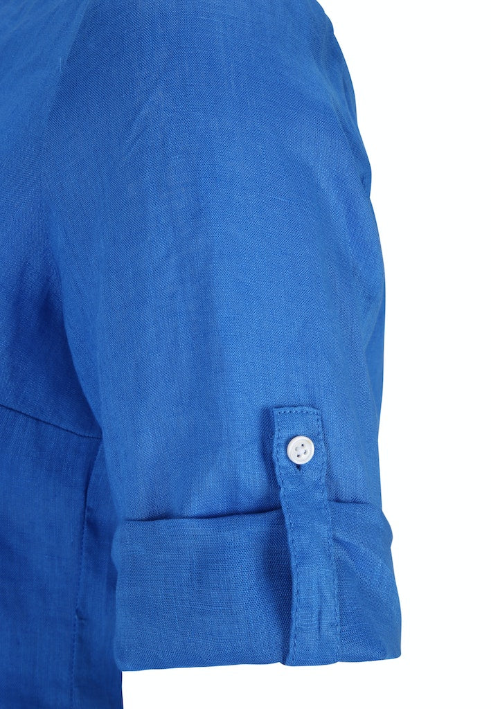 Blouses korte mouw blauw Doris Streich