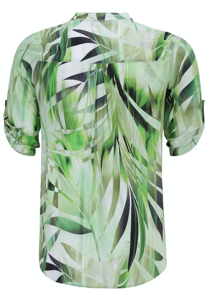 Blouses korte mouw groen Doris Streich