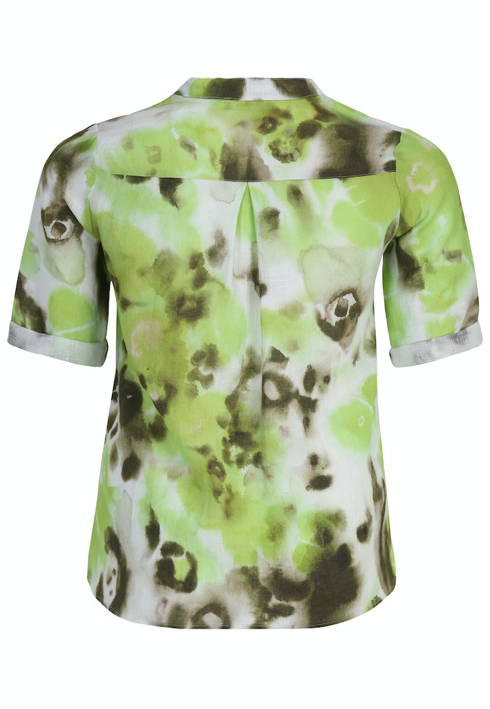 Blouses korte mouw groen Doris Streich