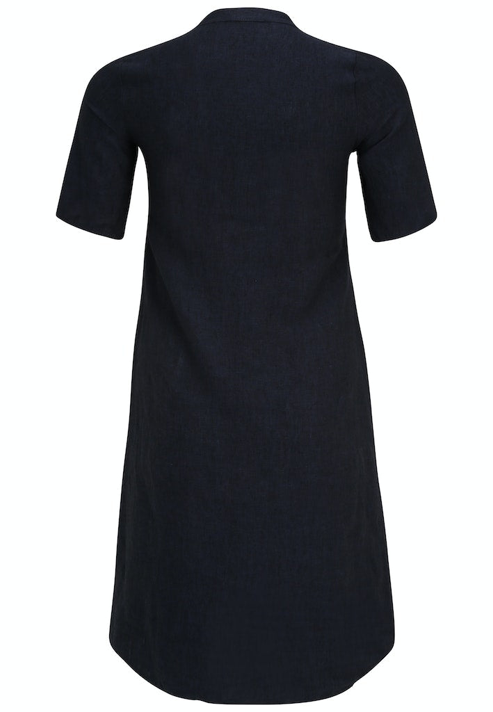 Jurken korte mouw navy Doris Streich