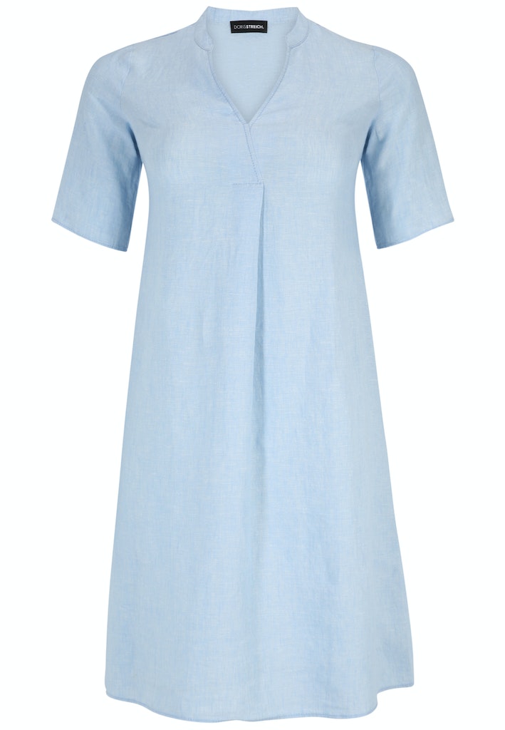 Jurken korte mouw blauw Doris Streich