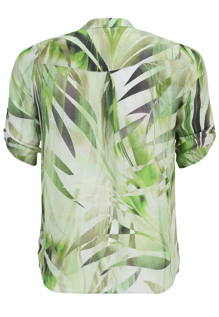 Blouses korte mouw groen Doris Streich