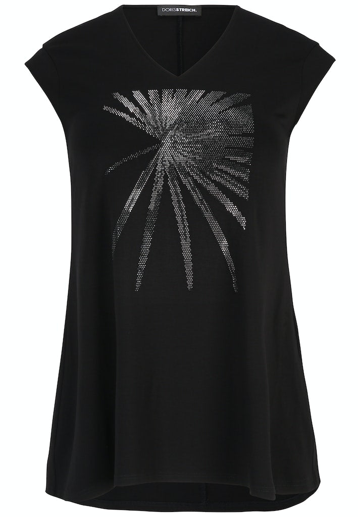 T-shirts korte mouw zwart Doris Streich