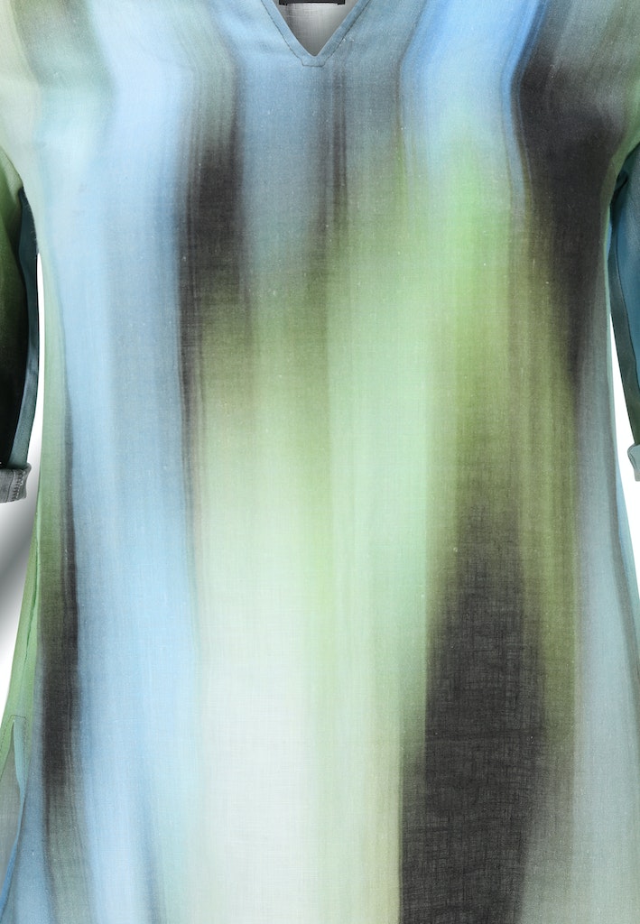 Blouses korte mouw blauw Doris Streich