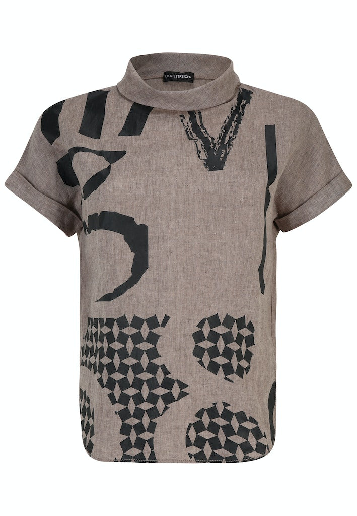 Blouses korte mouw multicolor Doris Streich