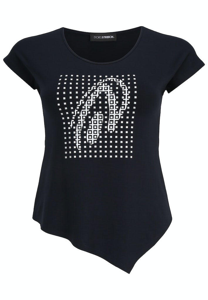 T-shirts korte mouw navy Doris Streich