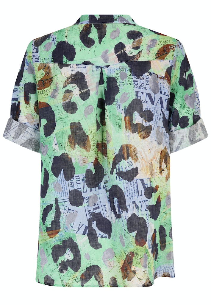 Blouses korte mouw navy Doris Streich