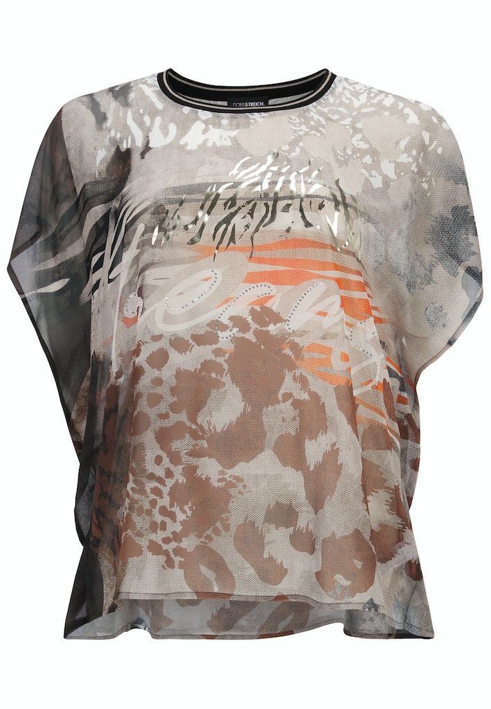 Blouses korte mouw multicolor Doris Streich