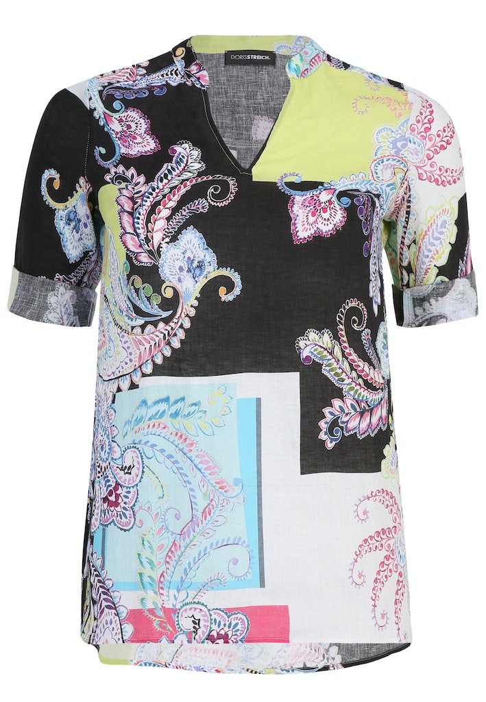 Blouses korte mouw multicolor Doris Streich