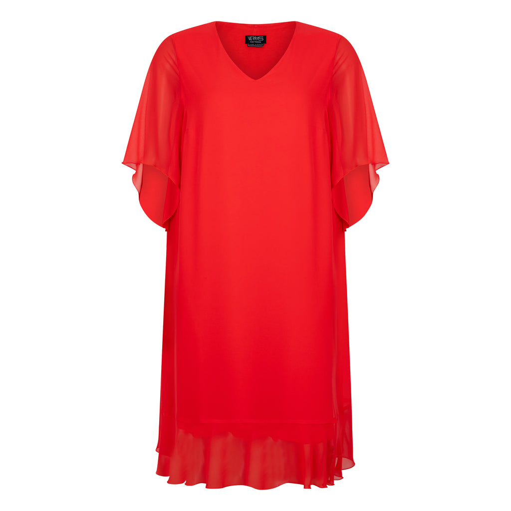 Jurken korte mouw rood Verpass