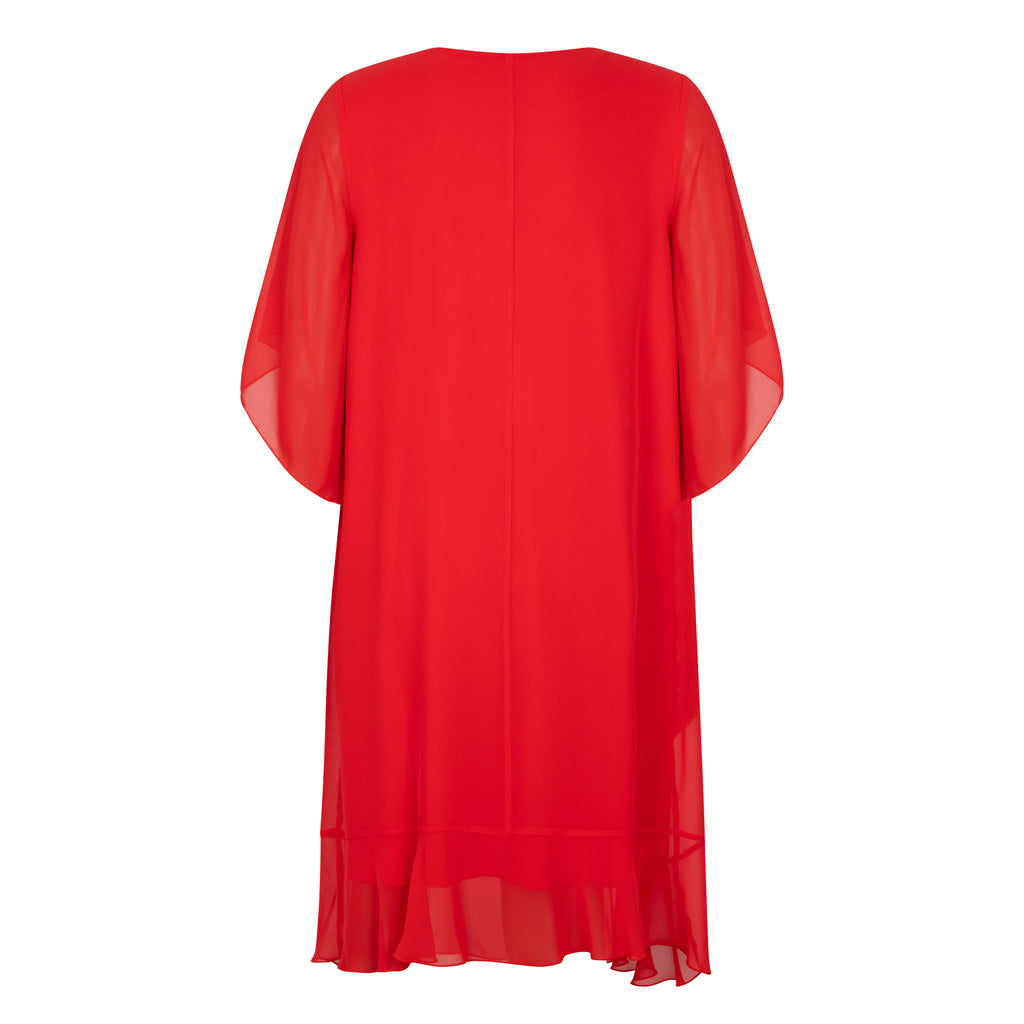 Jurken korte mouw rood Verpass