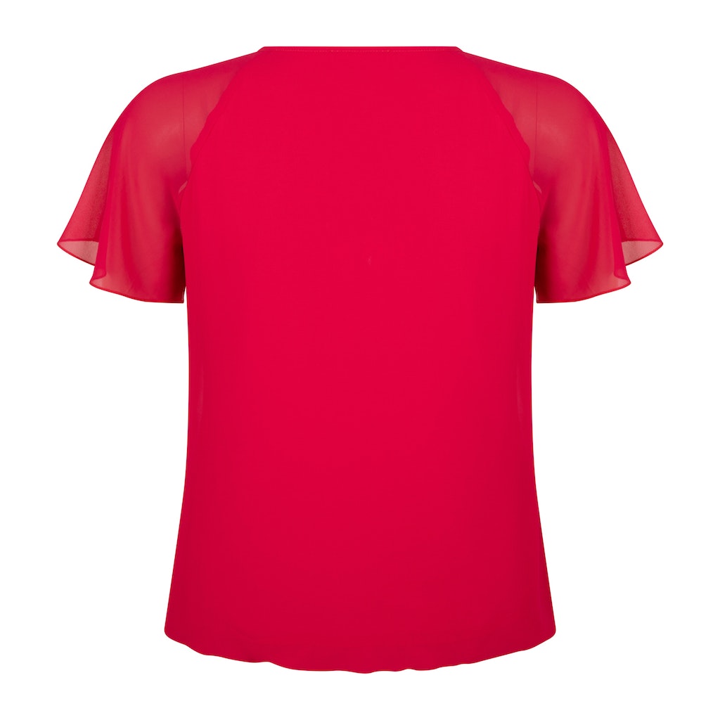 Blouses korte mouw roze Verpass