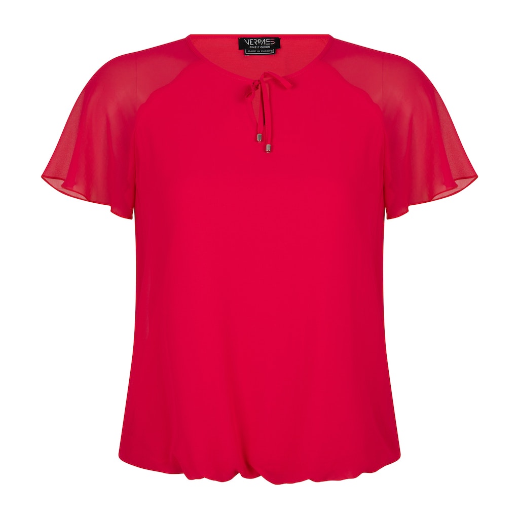 Blouses korte mouw roze Verpass