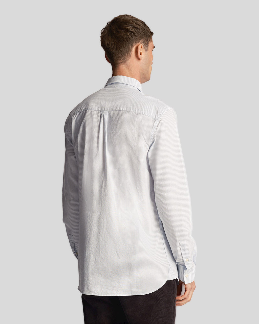 Hemden lange mouw blauw Lyle & Scott