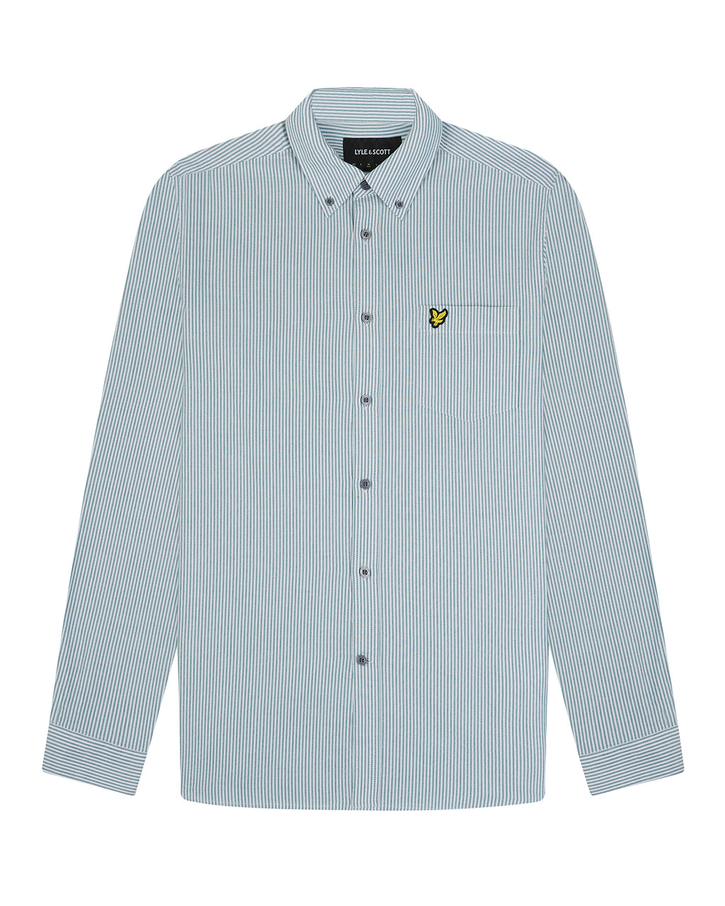 Hemden lange mouw groen Lyle & Scott