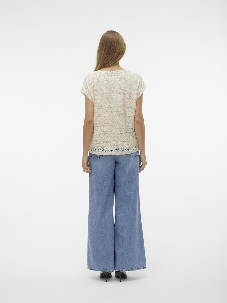 T-shirts korte mouw beige VERO MODA
