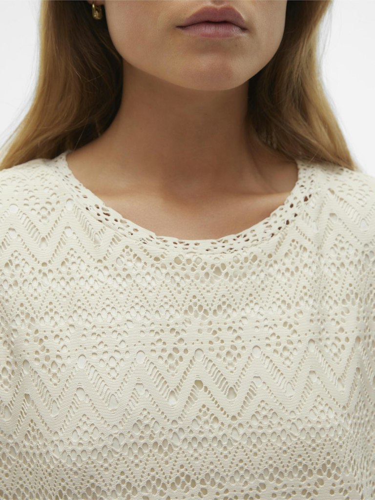 T-shirts korte mouw beige VERO MODA